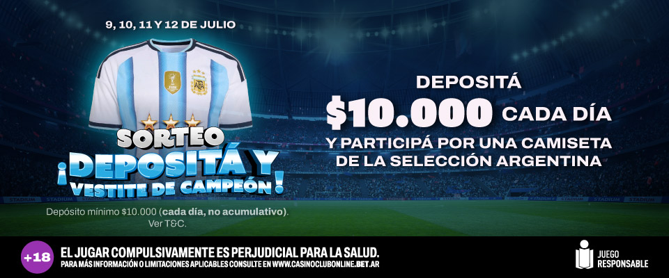 DEPOSITA Y VESTITE DE CAMPEON